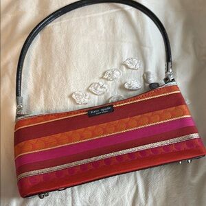 Kate Spade Vibrant Red and Pink Shoulder Bag
